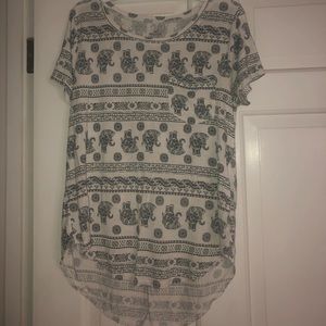 Elephant patterned shirt